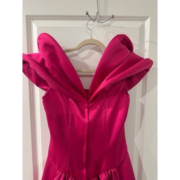 Vintage Victor Costa Gown Pink Formal Prom Bridal Cocktail Dress - Picture 6 of 12